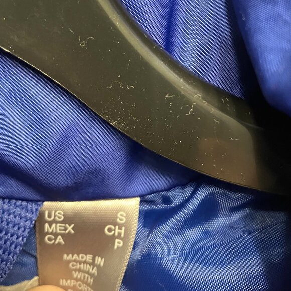 Liz Claiborne Women Blue Puff Vest Small Zippered Buttons - Picture 6 of 13